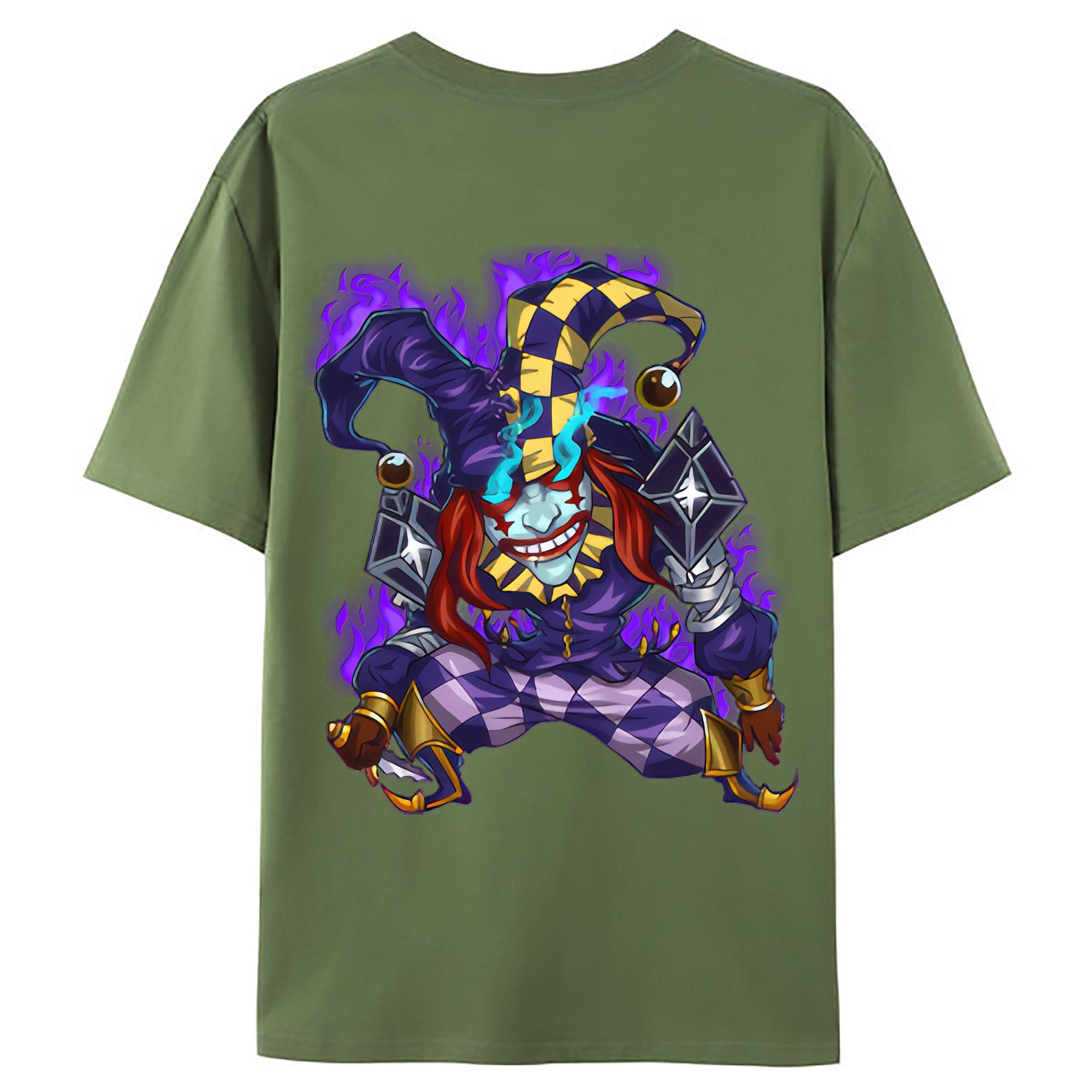 （画像用） リーグ・オブ・レジェンド League of Legends LOL 綿100％ メンズ半袖Tシャツ（バックプリント） 通気性
